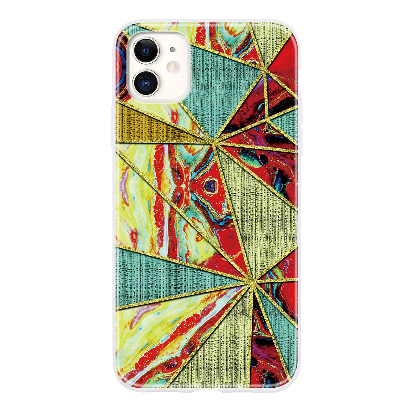 Luxury Marble iPhone Case - Premium Geometric Protective Cover