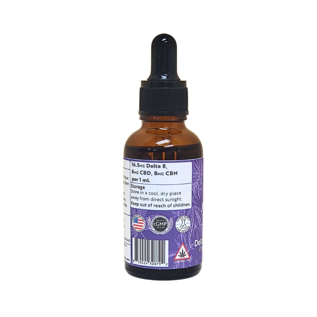 Nighttime Tincture 1000mg | Delta 8, CBN, CBD | Lemon | Carolina Cannabis Creations