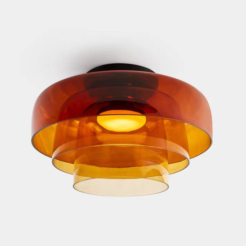 Nordic Mid-Century Modern Ceiling Lamp - Designer 3-Layer LED Light Fixture