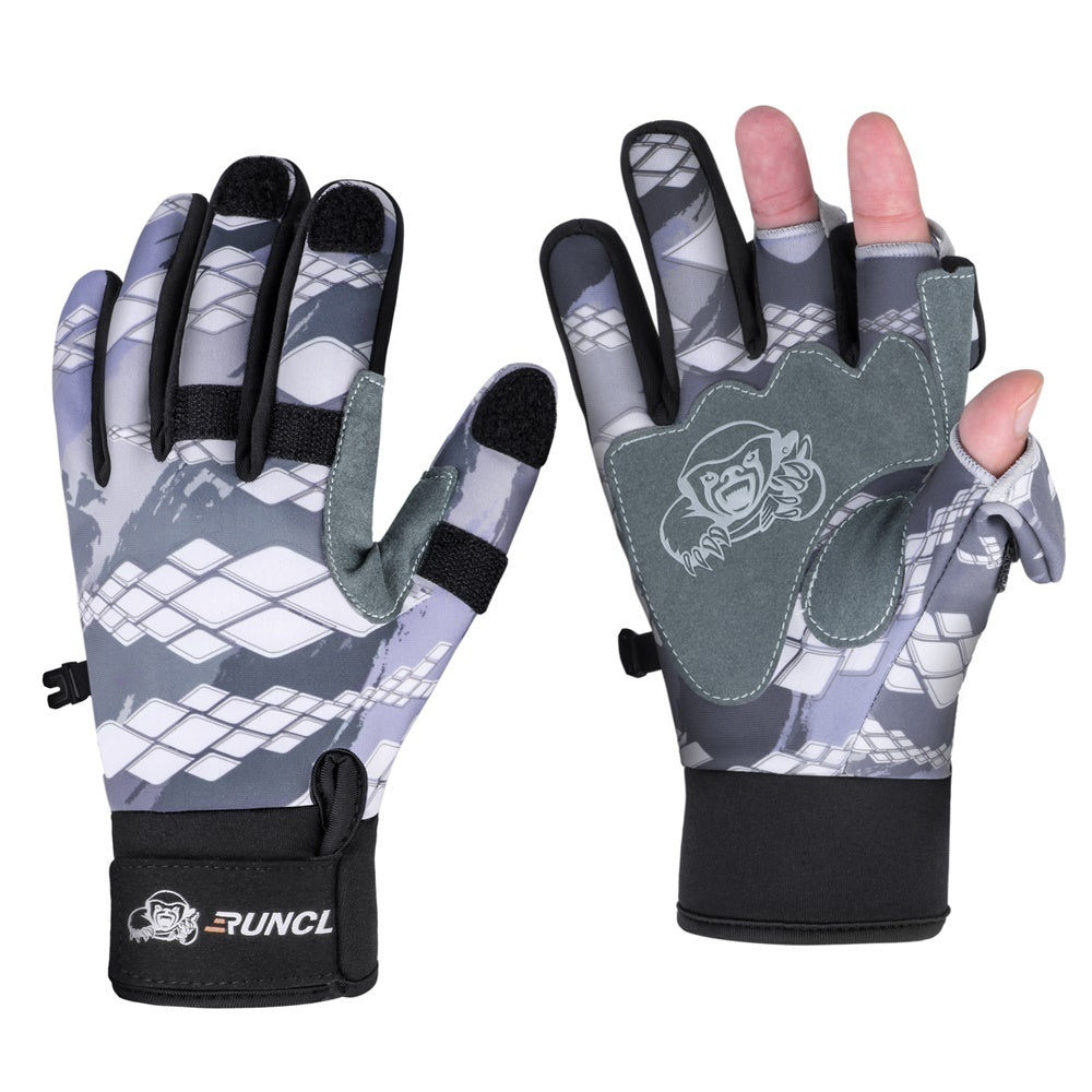 Waterproof Fishing Gloves - Quick-Dry Anti-Slip Five Finger Gloves