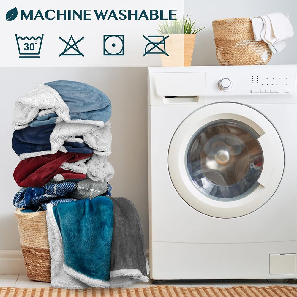 Sherpa Wearable Blanket with Sleeves and Pocket, Plush Thick Cozy Body Blanket Wrap for Adult Women Men, Christmas Gift for Wife Mom, Dark Grey