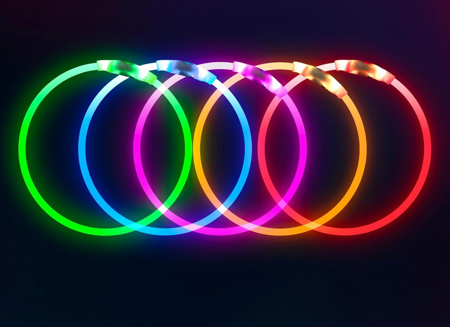 Light up Dog Collar, USB Rechargeable Flash Dog Necklace Light, Pet Safety Collar Makes Your Beloved Dogs Be Seen at Night for Small Medium Large Dogs(Blue)