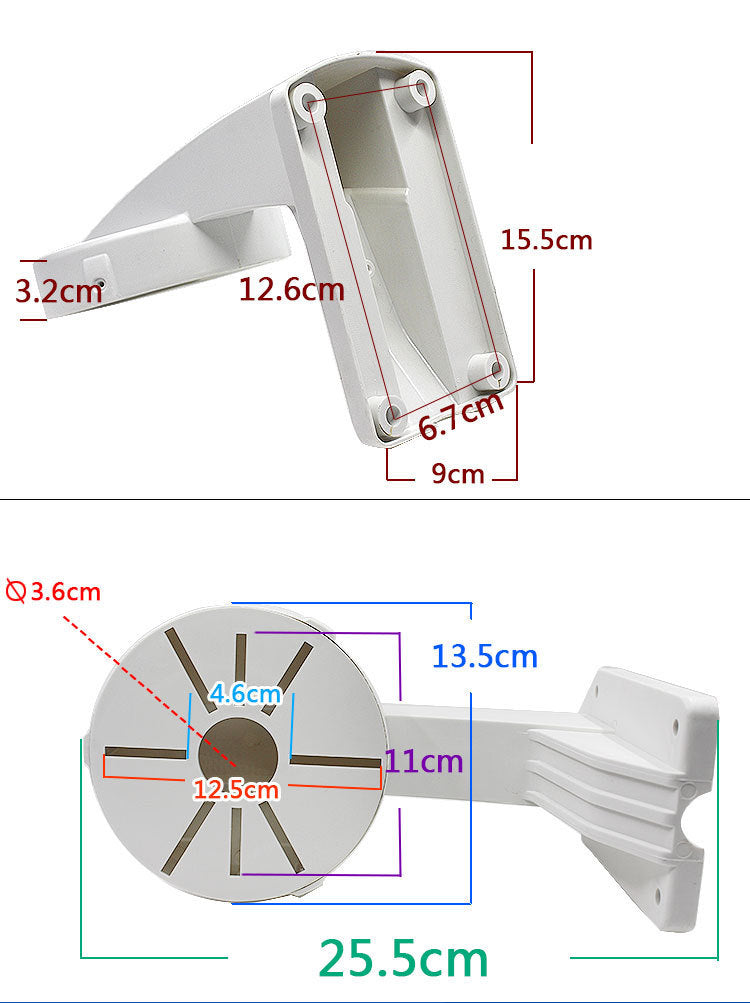 Indoor And Outdoor Camera Wall-mounted Storage Cable Bracket