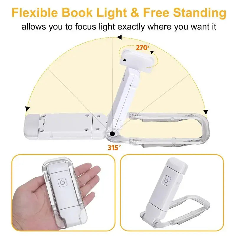 LED USB Rechargeable Book Light Reading Light Eye Protection - Image #0