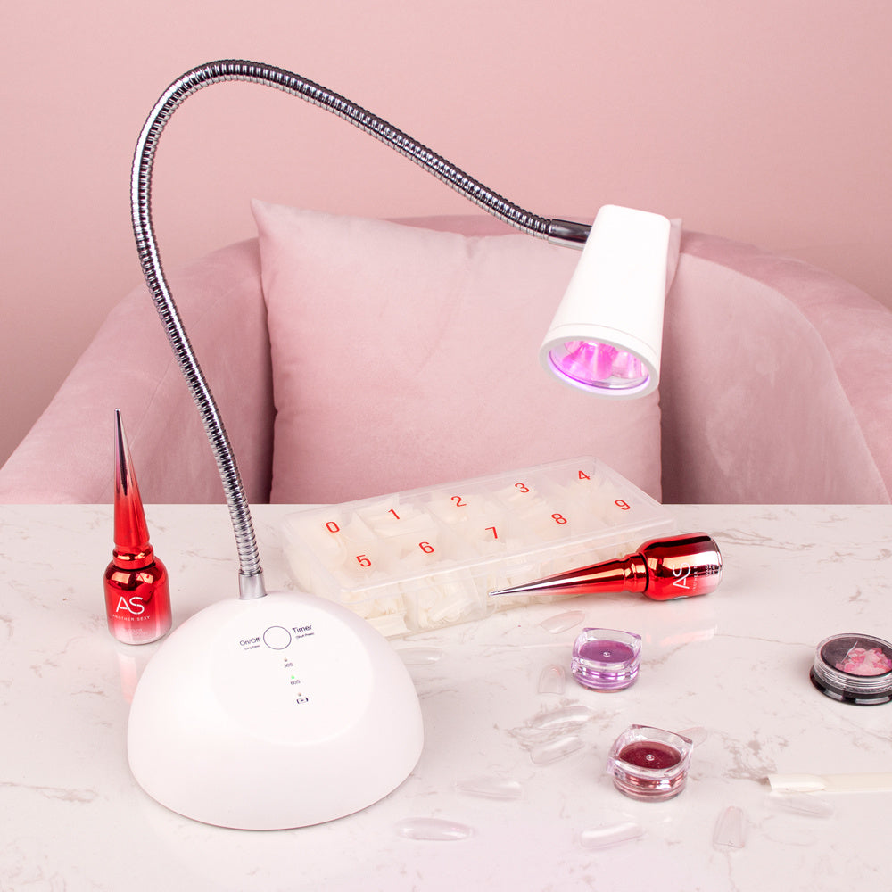 Professional Nail Salon Storage Desk - Manicure Station with Organizer