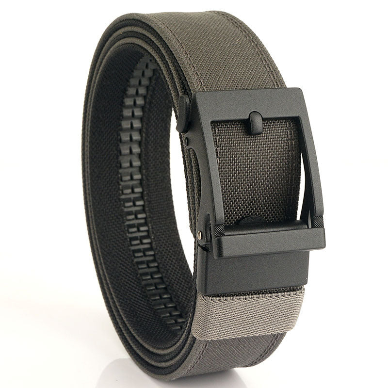 Men's Tactical Belt - Automatic Buckle Nylon Web Belt for Outdoor & Casual (300g)