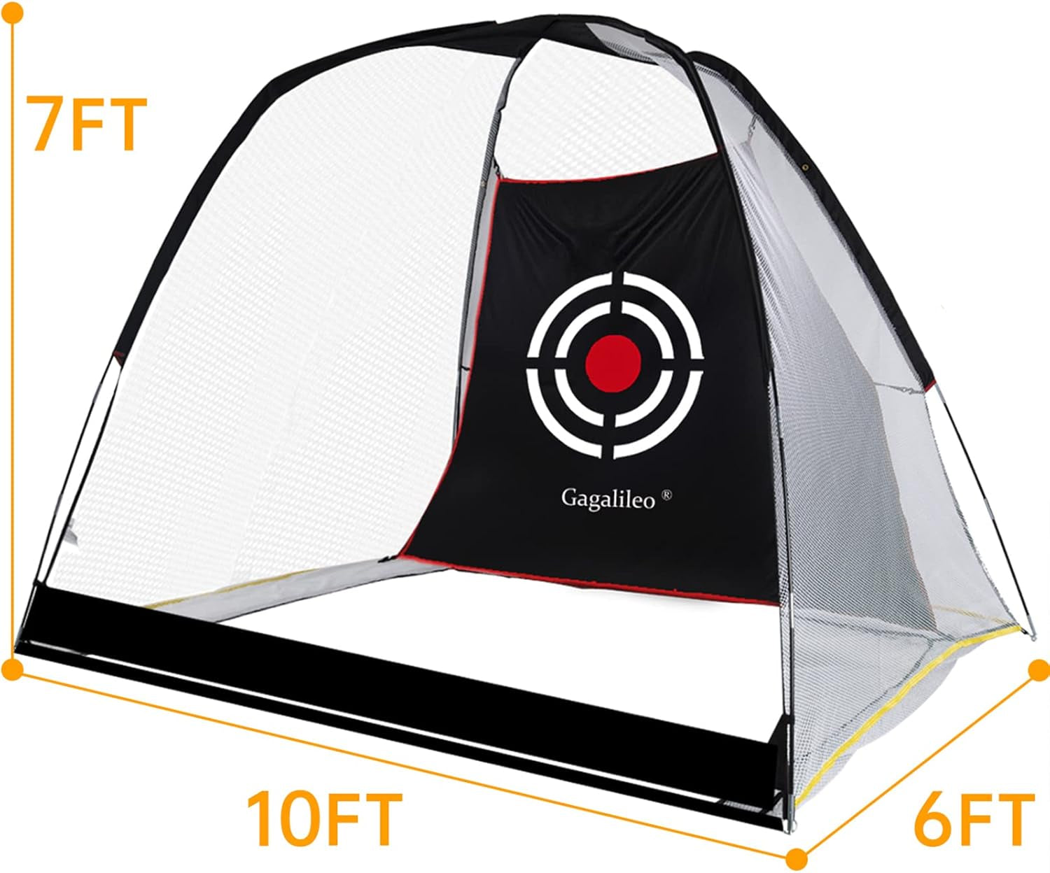 Golf Nets for Backyard,Golf Net,Golf Driving Range,Golf Practice Hitting Net,10X7X6Ft Golf Net with Target and Carry Bag,White Net-Without Bottom