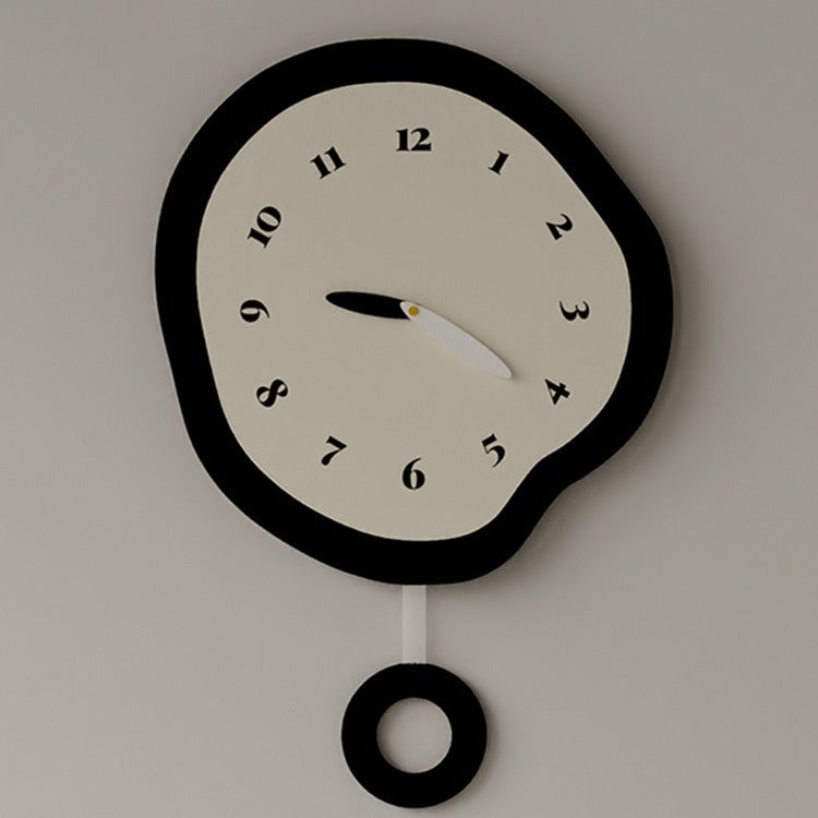 Creative Irregular Wall Clock - Modern Decorative Art Clock for Home (820g)