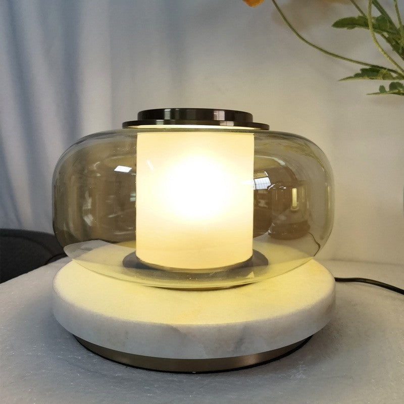 Modern Glass Desk Lamp - Minimalist Art Table Light for Home Office
