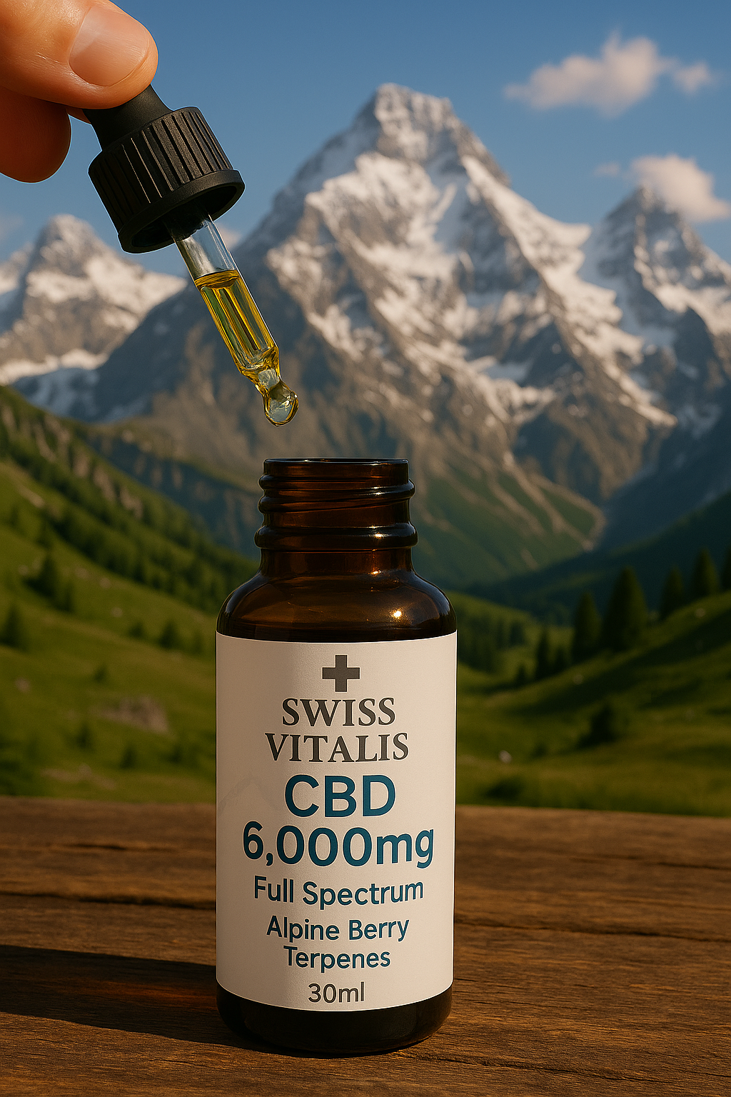 Swiss Vitalis CBD 6000mg – Full Spectrum Alpine Terpenes