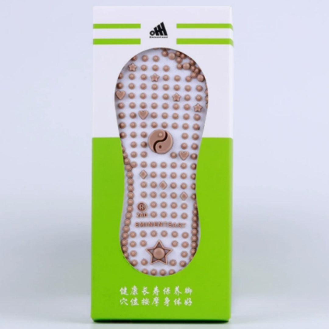 Acupoint Massage Socks - Combed Cotton Reflexology Therapy Socks for Home Use (200g)