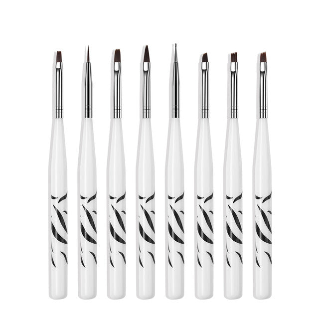 Professional Nail Art Brush Set - Precision Detail Brushes for Nail Design