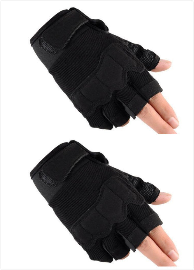 Tactical Half Finger Gloves - Military Grade Outdoor Sports Fitness Gloves