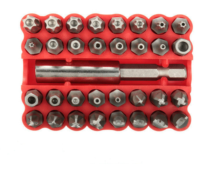 33PC Screwdriver Bit Set - Chrome Vanadium Steel CRV Tool Kit