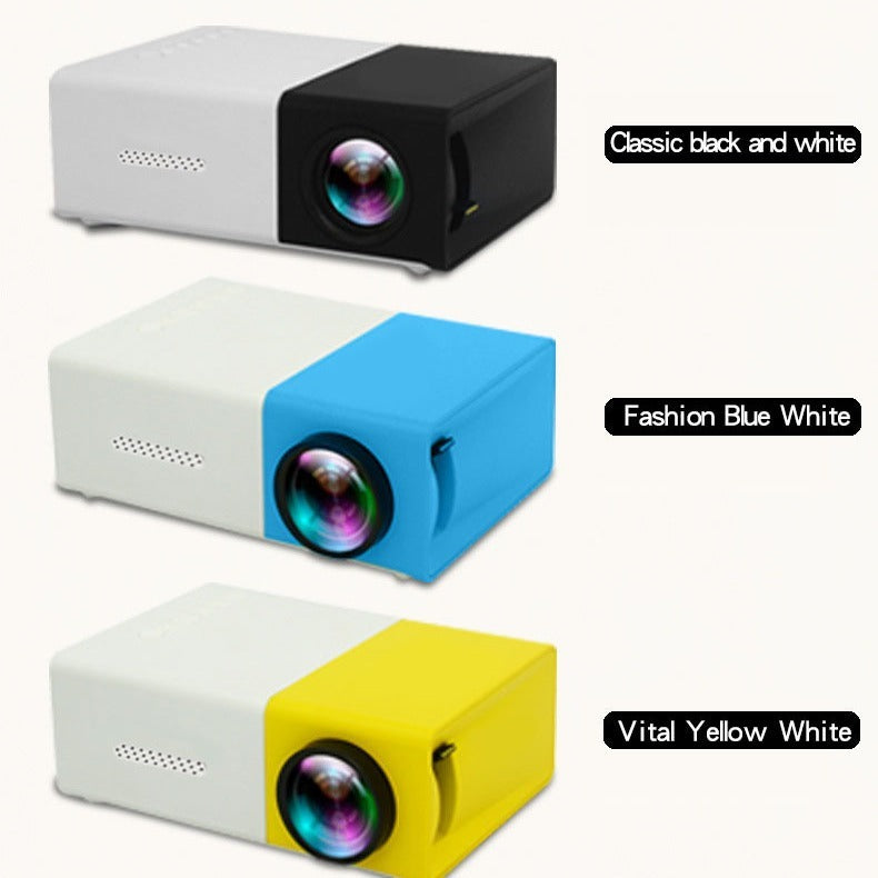 Projection Factory Cross-border Hot Mini-portable Projector Yg300 Small Yellow Machine HD Home Recommend Projector