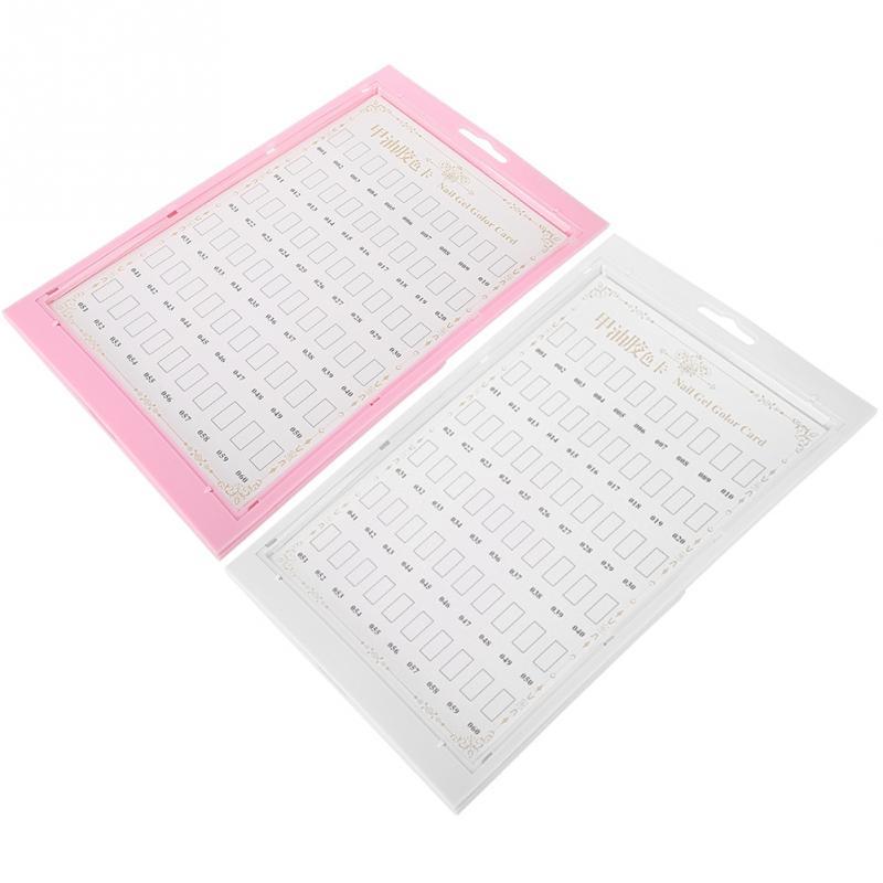 Nail Art Display Color Card - 60 Tip Exhibition Board for Salon & Portfolio (170g)