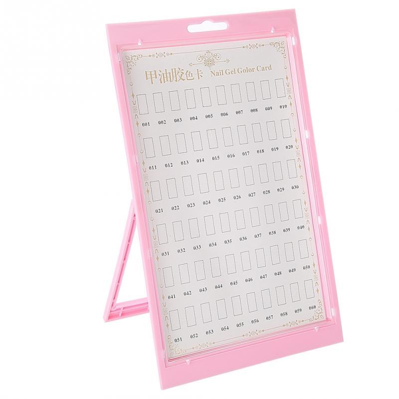 Nail Art Display Color Card - 60 Tip Exhibition Board for Salon & Portfolio (170g)