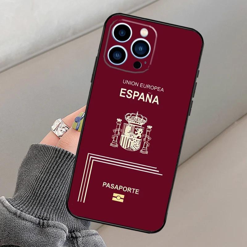 Passport Phone Case - Algeria Serbia Spain Flag Design | Travel Themed Cover