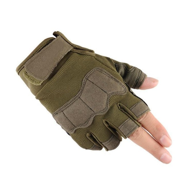Tactical Half Finger Gloves - Military Grade Outdoor Sports Fitness Gloves