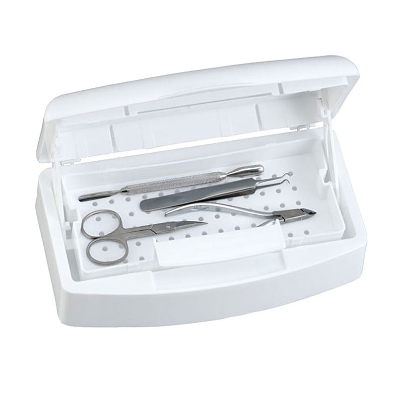 Nail Tool Disinfection Box - Professional Sterilization Container for Salon Tools (367g)
