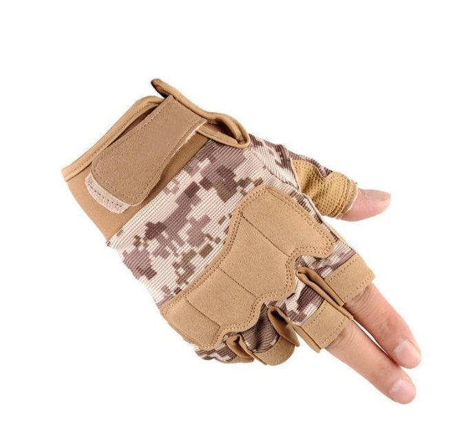 Tactical Half Finger Gloves - Military Grade Outdoor Sports Fitness Gloves