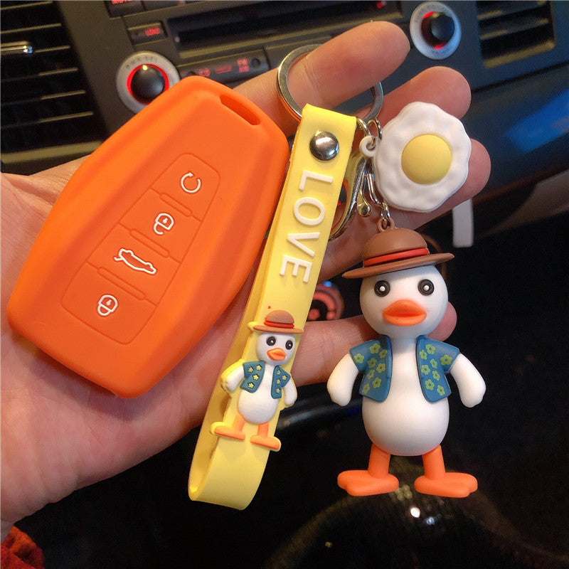 Geely Car Key Cover - Silicone Protective Case for Remote Fob