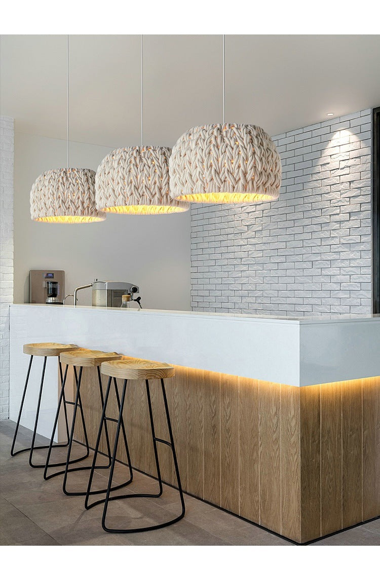 Japanese Style Pendant Light - Modern Restaurant Chandelier 40CM LED Ceiling Lamp