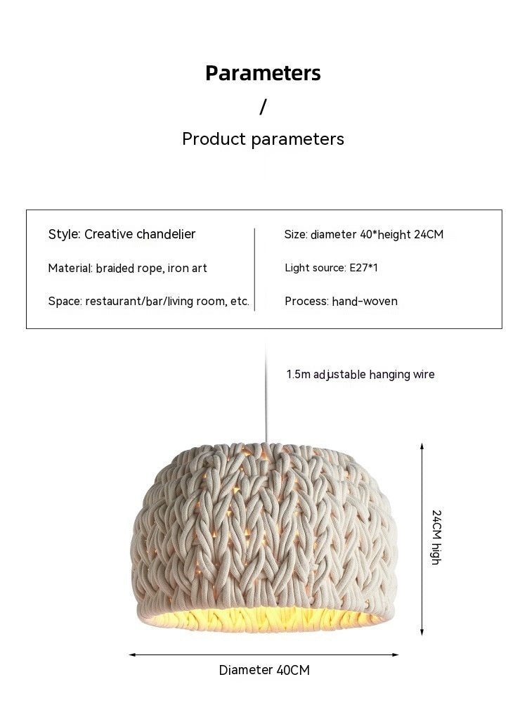 Japanese Style Pendant Light - Modern Restaurant Chandelier 40CM LED Ceiling Lamp