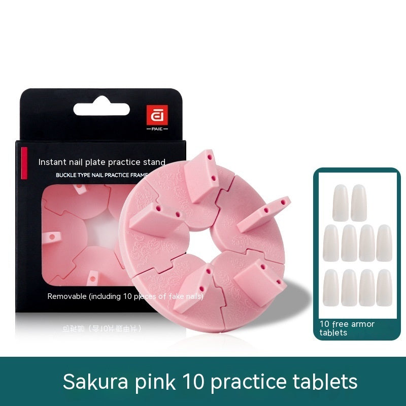 Nail Art Practice Hand - Lotus Base Finger Rest for Nail Training (56g)