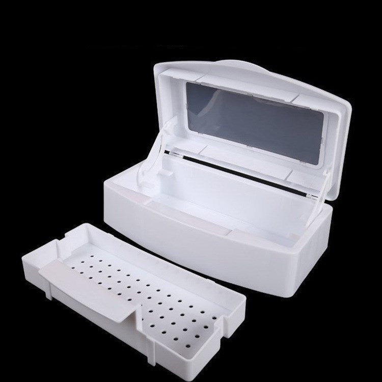 Nail Tool Disinfection Box - Professional Sterilization Container for Salon Tools (367g)