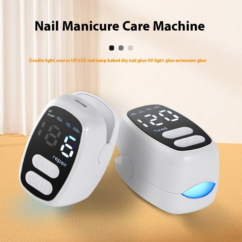 Portable Rechargeable UV LED Nail Lamp - Mini Nail Dryer for Gel Polish (85g)