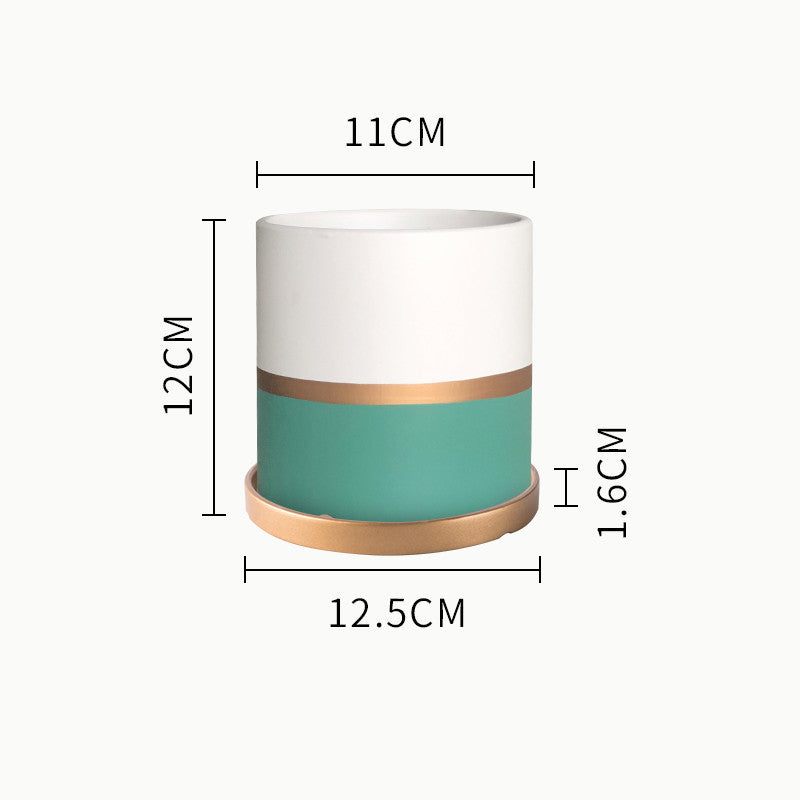 Succulent Planter Set - Creative Iron Art Flowerpot Combination for Home Decor (250g)