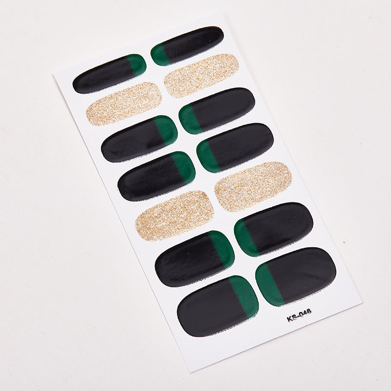 3D Nail Art Stickers - Self-Adhesive Nail Decals for Manicure & Pedicure (14 Tips)