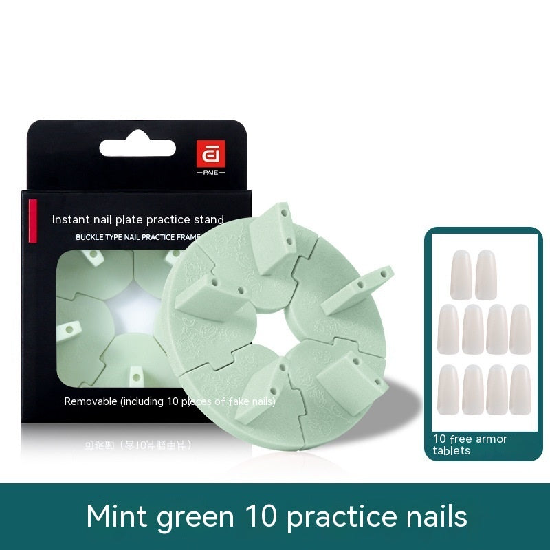 Nail Art Practice Hand - Lotus Base Finger Rest for Nail Training (56g)