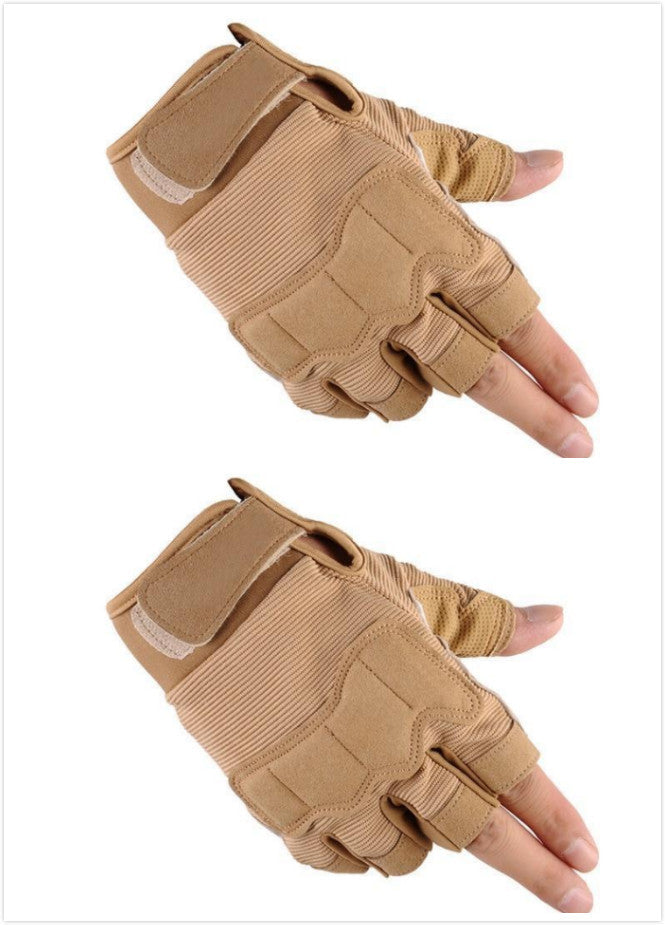 Tactical Half Finger Gloves - Military Grade Outdoor Sports Fitness Gloves