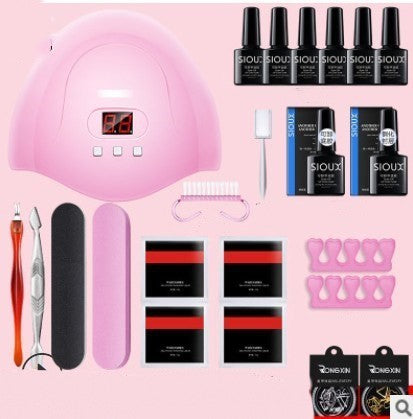 Nail Gel Polish Kit with 36W UV Lamp - Complete Manicure Set & DIY Tools (420g)