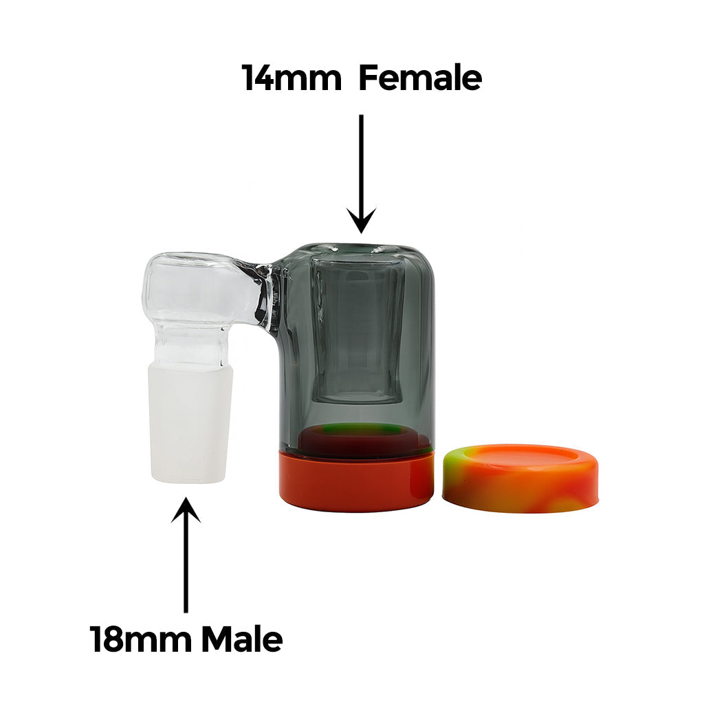LOW PROFILE BASE RECLAIM CATCHER WITH SILICONE JAR