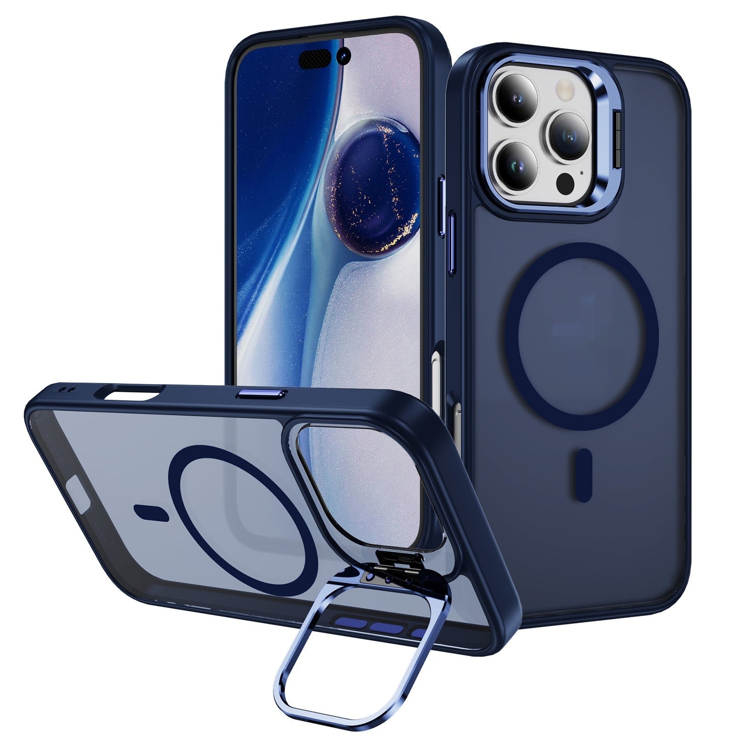 Magnetic Phone Case with Lens Bracket - Universal Camera Protection Cover