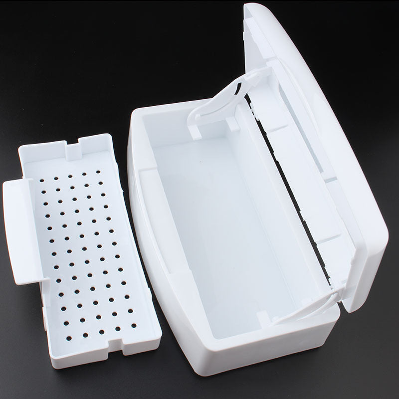 Nail Tool Disinfection Box - Professional Sterilization Container for Salon Tools (367g)