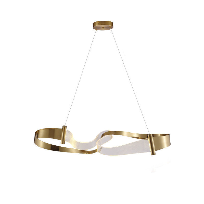 Modern Crystal Chandelier - Luxury Spiral Pendant Light for Dining Room & Living Room