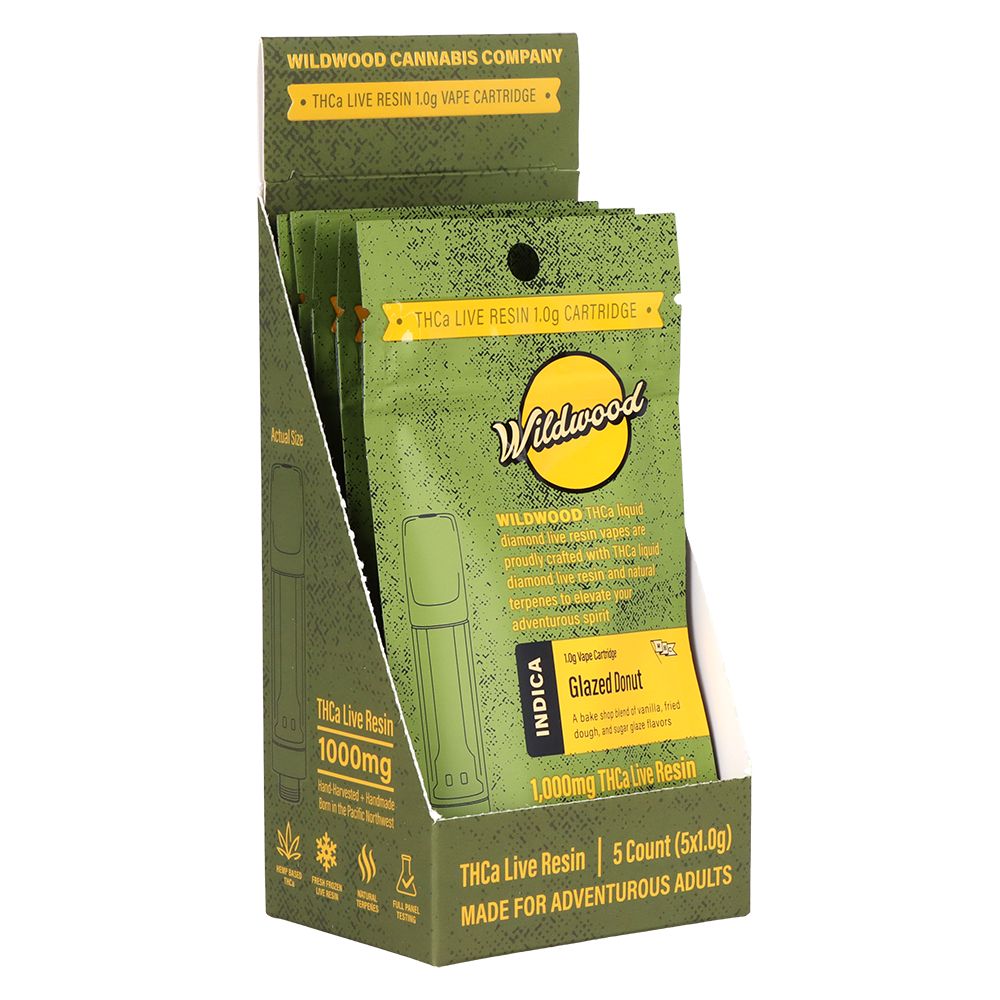 Wildwood THCA Cartridge 1g - Live Resin Liquid Diamond Vape | 5ct Display