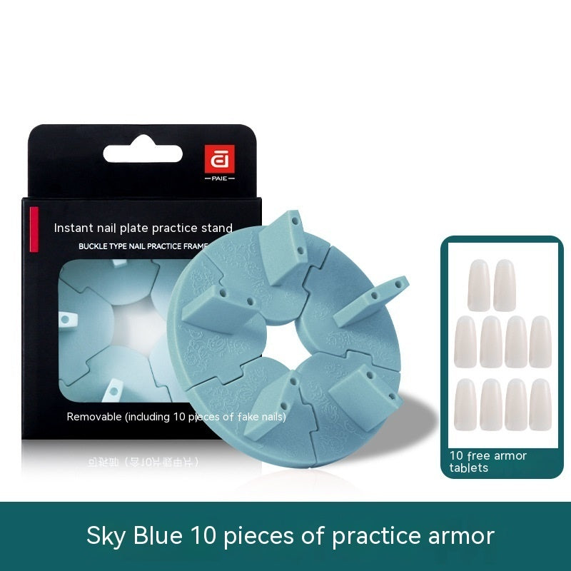 Nail Art Practice Hand - Lotus Base Finger Rest for Nail Training (56g)