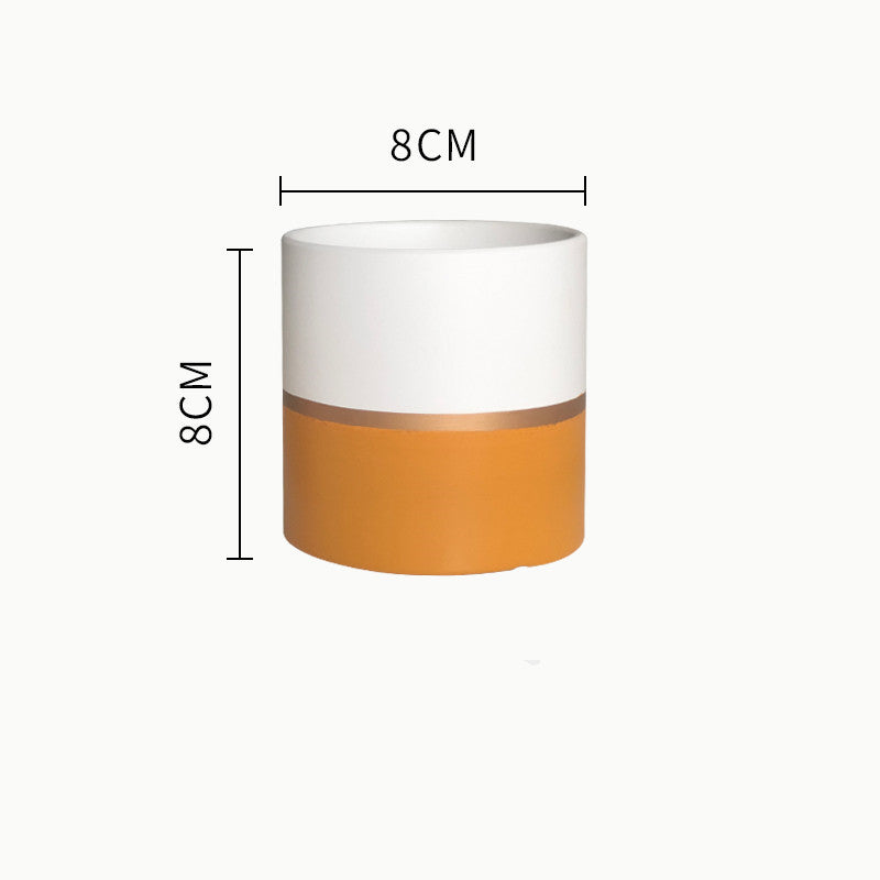 Succulent Planter Set - Creative Iron Art Flowerpot Combination for Home Decor (250g)