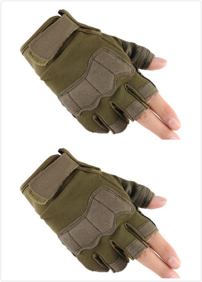 Tactical Half Finger Gloves - Military Grade Outdoor Sports Fitness Gloves