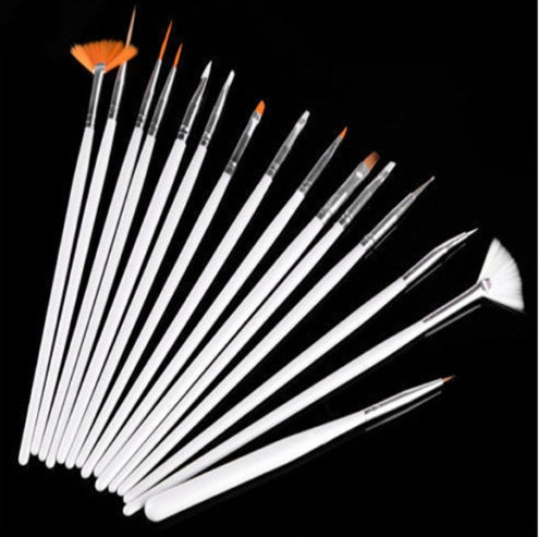 Professional Nail Art Brush Set - Precision Detail Brushes for Nail Design