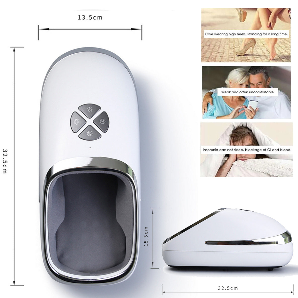 Wireless Pneumatic Foot Massager - Rechargeable Automatic Foot Treatment Shoes | 15W