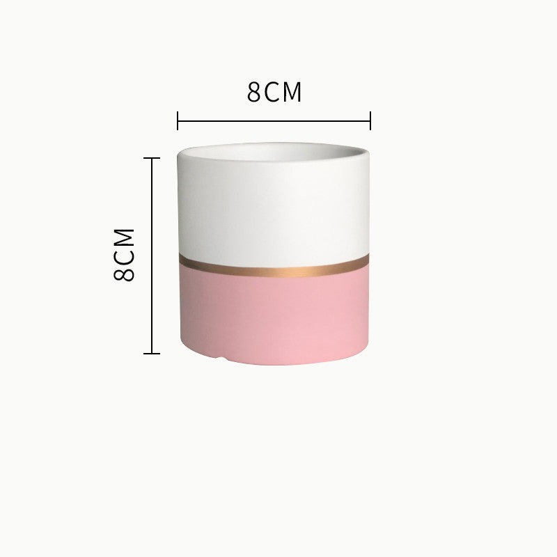 Succulent Planter Set - Creative Iron Art Flowerpot Combination for Home Decor (250g)