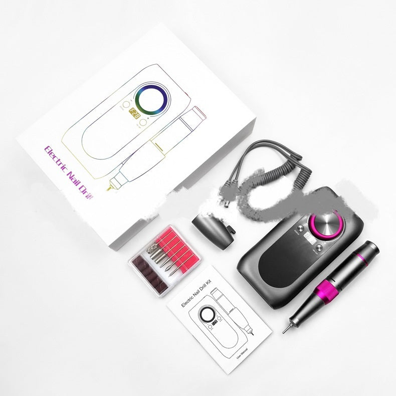Electric Nail Drill Machine - USB Rechargeable Portable Nail File & Polisher (720g)