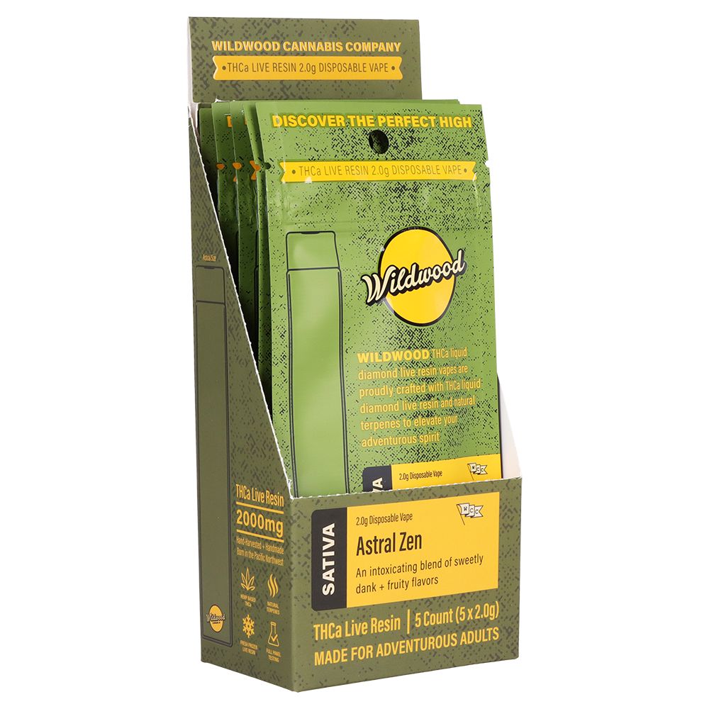 Wildwood Dispensary Grade Live Resin THCA Disposable | 2g | 5ct Display