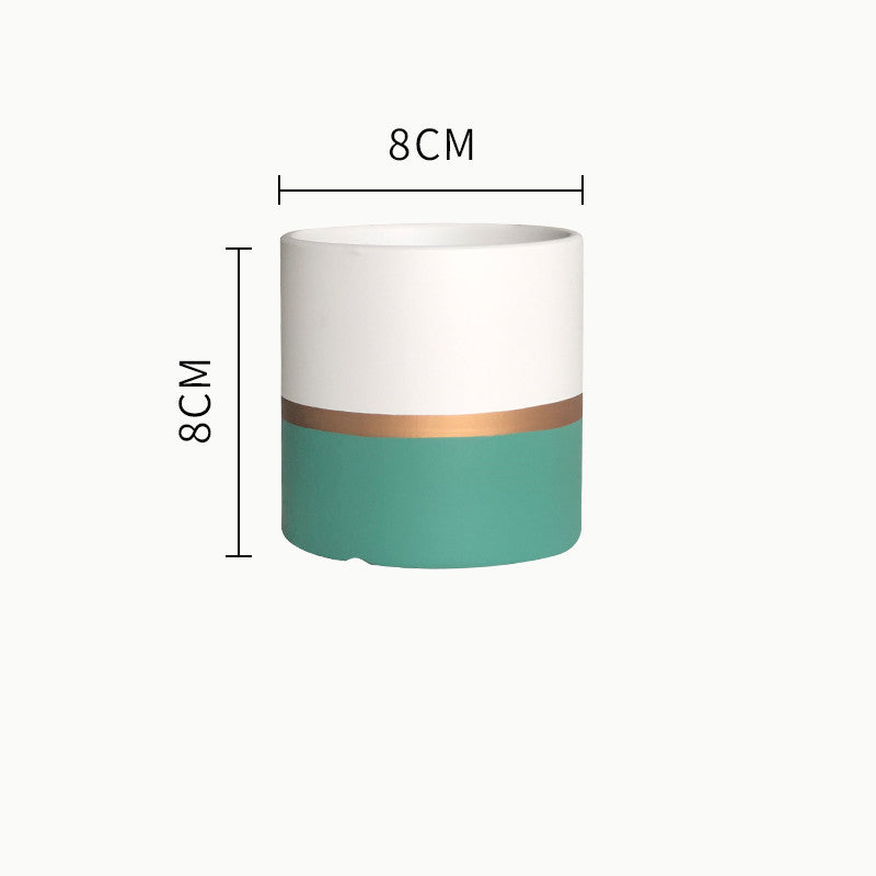 Succulent Planter Set - Creative Iron Art Flowerpot Combination for Home Decor (250g)